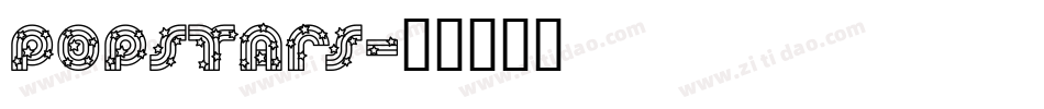 POPSTARS字体转换