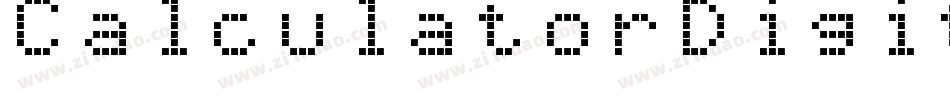 CalculatorDigitsRegular-Bjln字体转换