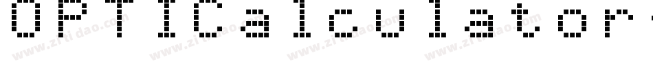 OPTICalculator字体转换