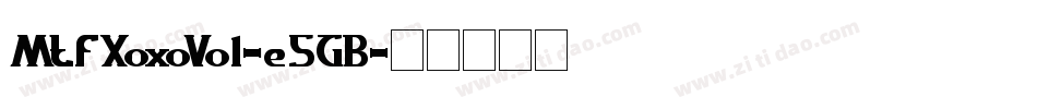 MtfXoxoVo1-e5GB字体转换