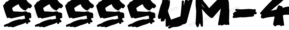 Sssssum-4Brx字体转换