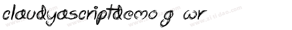 ClaudyaScriptDemo-g9WR字体转换