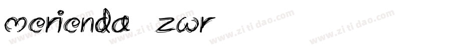 Merienda-0zWr字体转换