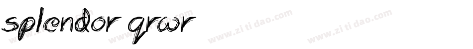 Splendor-qRWr字体转换 Splendor-qRWr字体转换