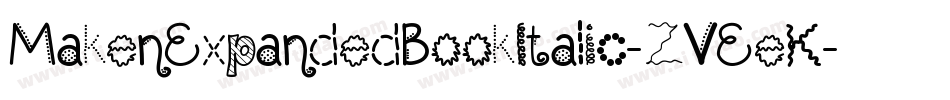 MakenExpandedBookItalic-ZVEeK字体转换