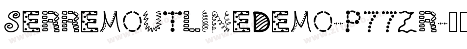 SerremOutlineDemo-p77Zr字体转换