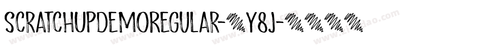 ScratchUpDemoRegular-5Y8j字体转换