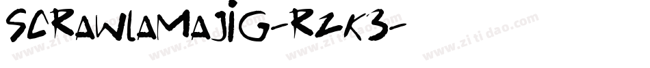 Scrawlamajig-RzK3字体转换