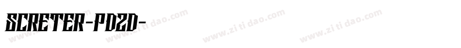Screter-PdZd字体转换