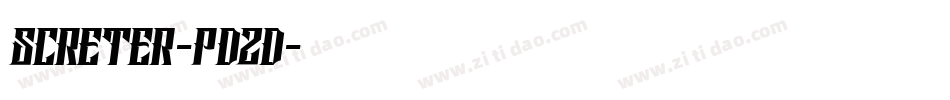 Screter-PdZd字体转换