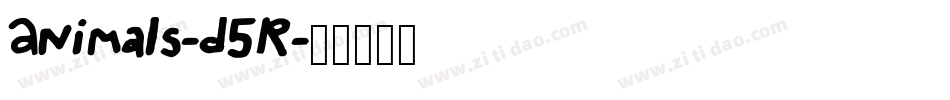 Animals-d5R字体转换