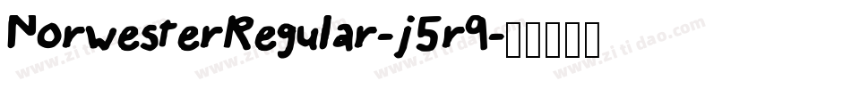 NorwesterRegular-j5r9字体转换