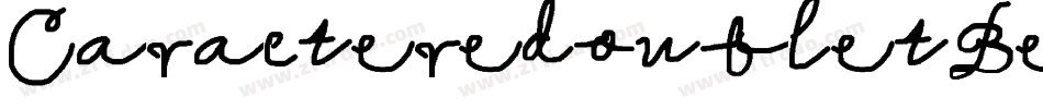 CaracteredoubletBeveled-BYOx字体转换