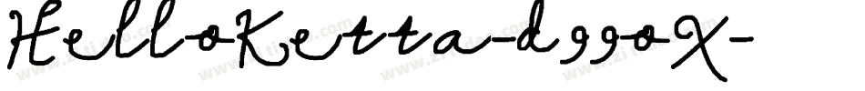 HelloKetta-d99oX字体转换