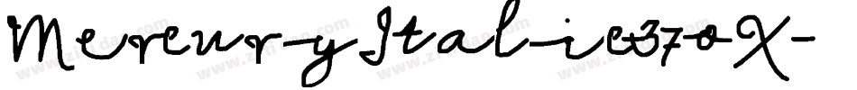 MercuryItalic-37oX字体转换