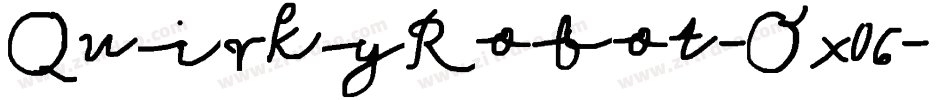 QuirkyRobot-Ox06字体转换