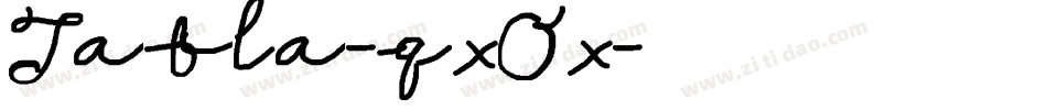 Tabla-qxOx字体转换