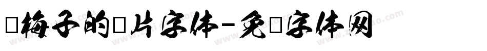龙梅子的图片字体字体转换