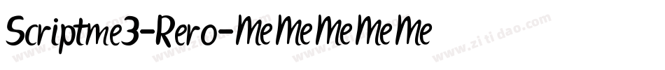 Scriptme3-Rero字体转换