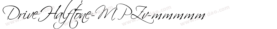 DriveHalftone-MPZv字体转换