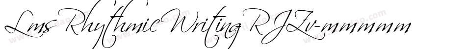 LmsRhythmicWriting-RJZv字体转换