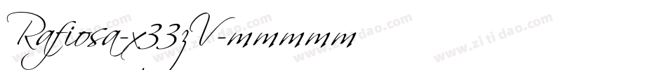 Rafiosa-x33zV字体转换 Rafiosa-x33zV字体转换