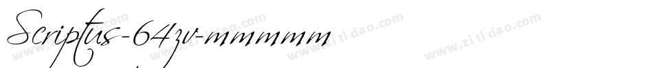 Scriptus-64zv字体转换