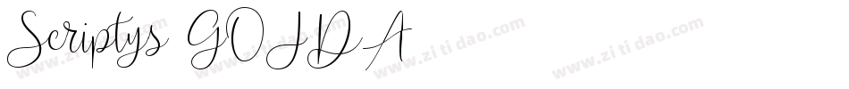 Scriptys-GOJDA字体转换