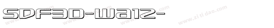 Sdf3D-wa1z字体转换