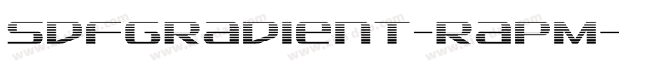 SdfGradient-RapM字体转换