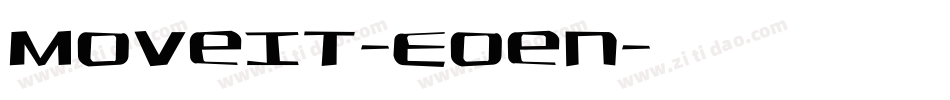 MoveIt-Eoen字体转换