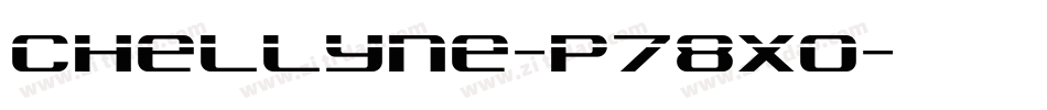 Chellyne-p78xO字体转换