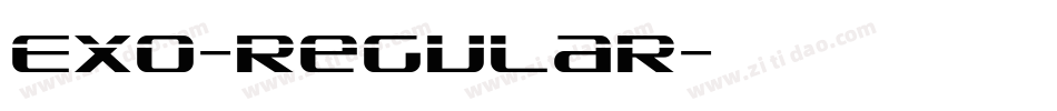 EXo-Regular字体转换
