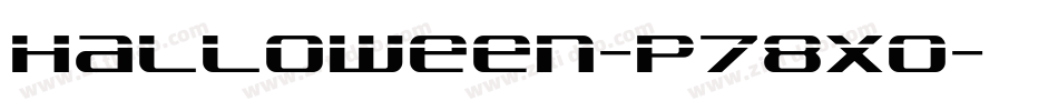 Halloween-p78XO字体转换