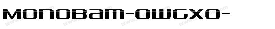 Monobam-owgXo字体转换