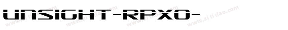 Unsight-RpXo字体转换