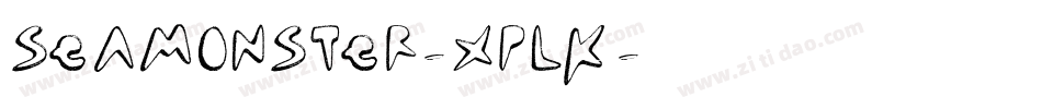 Seamonster-xpLK字体转换