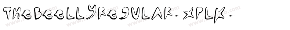TheBeellyRegular-XplK字体转换
