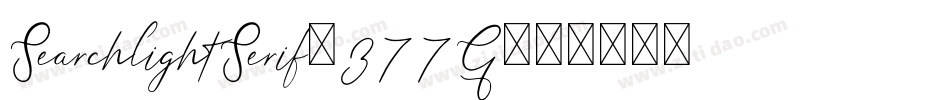 SearchlightSerif-377G字体转换