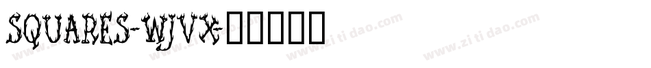 Squares-wJVx字体转换