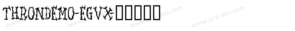 ThronDemo-egVx字体转换