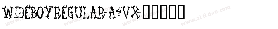 WideBoyRegular-a4Vx字体转换