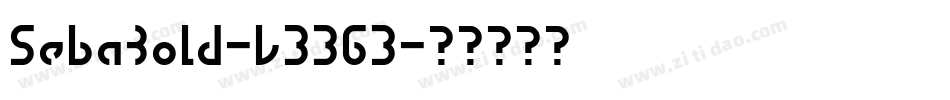 SebaBold-L3363字体转换
