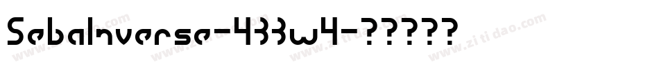 SebaInverse-4BBw4字体转换