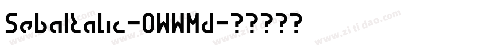 SebaItalic-0WWMd字体转换
