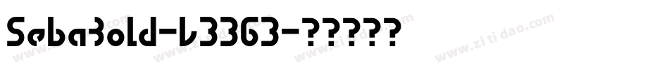 SebaBold-L3363字体转换