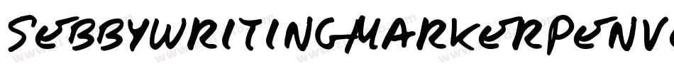 SebbyWritingMarkerPenVer20-Orl4字体转换