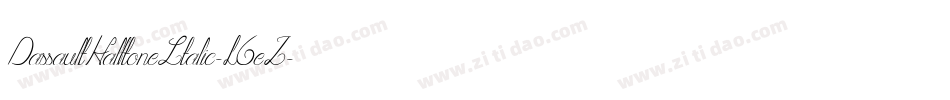 DassaultHalftoneItalic-L6eZ字体转换