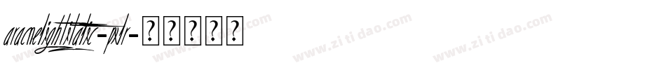 AracnelightItalic-pxlr字体转换