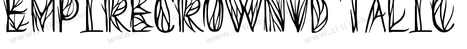 EmpireCrown3DItalic-6D8Y字体转换